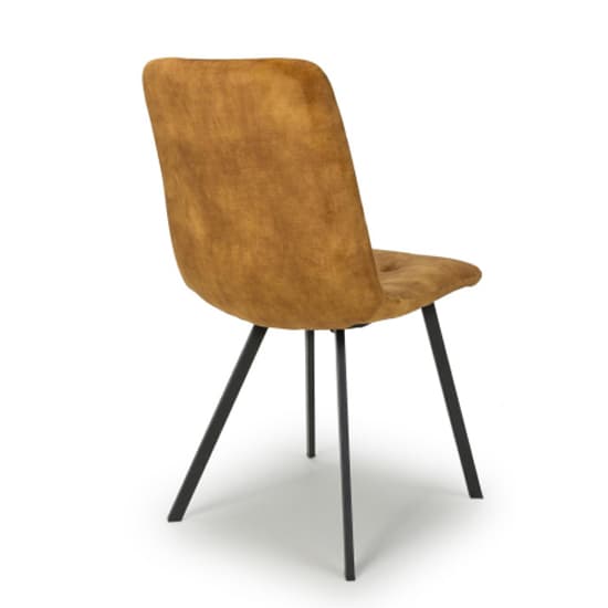 Cluj Bronze Brushed Velvet Dining Chairs In Pair_3