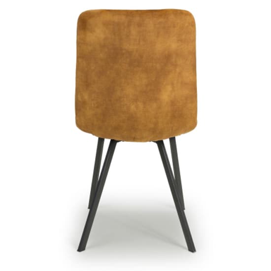 Cluj Bronze Brushed Velvet Dining Chairs In Pair_6