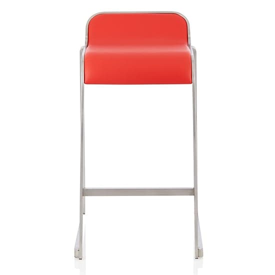 Coachella Faux Leather Counter Height Bar Stool In Red_1