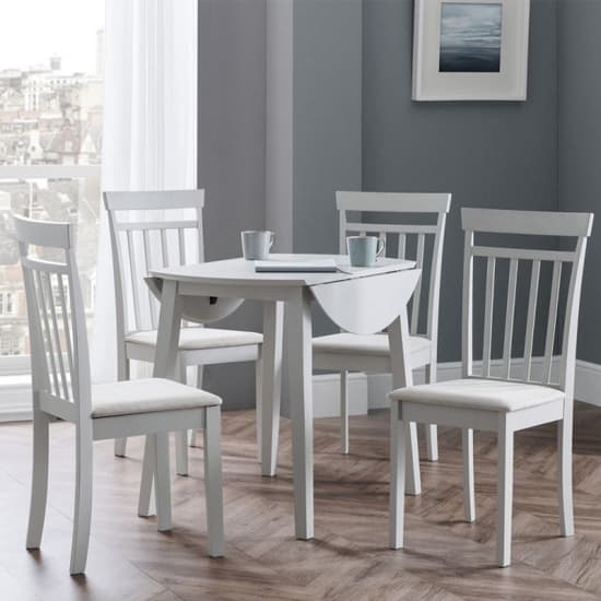 Calista Grey Wooden Dining Chairs With Ivory Seat In Pair_4