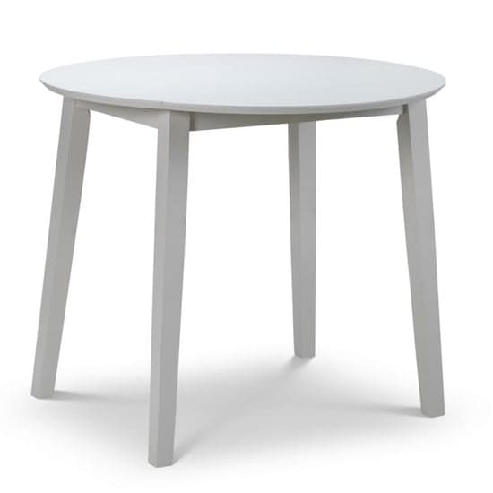 Calista Round Drop-Leaf Wooden Dining Table In Grey_1