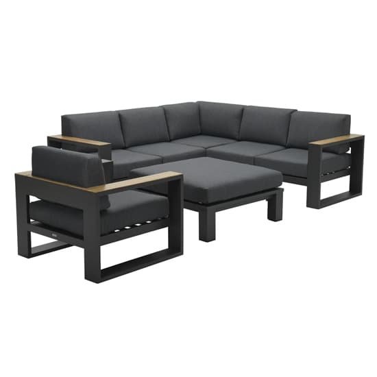 Cobe Corner Sofa Group With Armchair And Ottoman In Charcoal_6