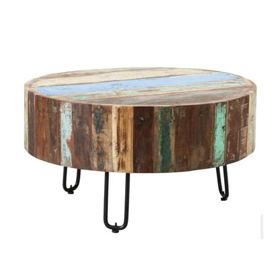 Coburg Wooden Drum Coffee Table In Vintage Oak_1