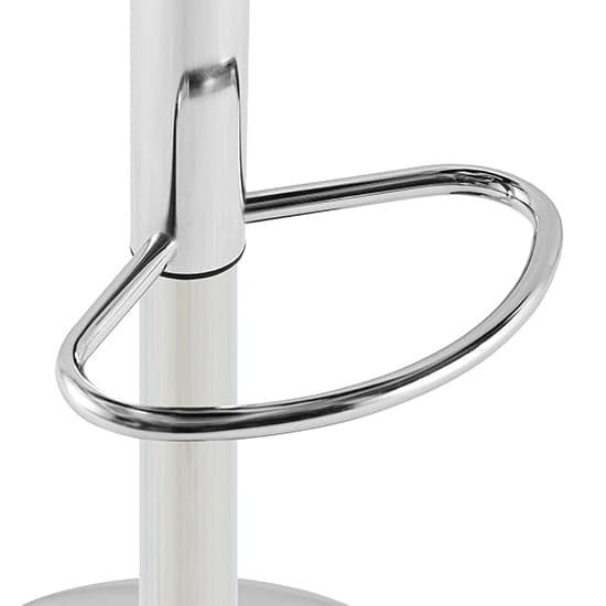 Coco Faux Leather Bar Stool In Bordeaux With Chrome Base_5