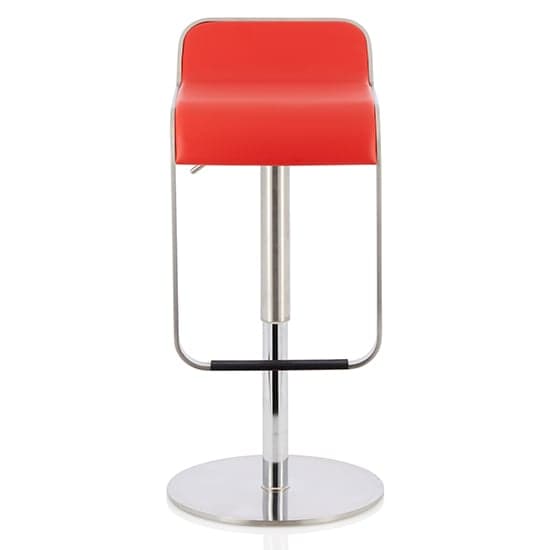 Cohasset Faux Leather Swivel Gas-Lift Bar Stool In Red_1