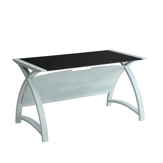 Cohen Curve Laptop Table In Black Glass Top And Grey Ash_2