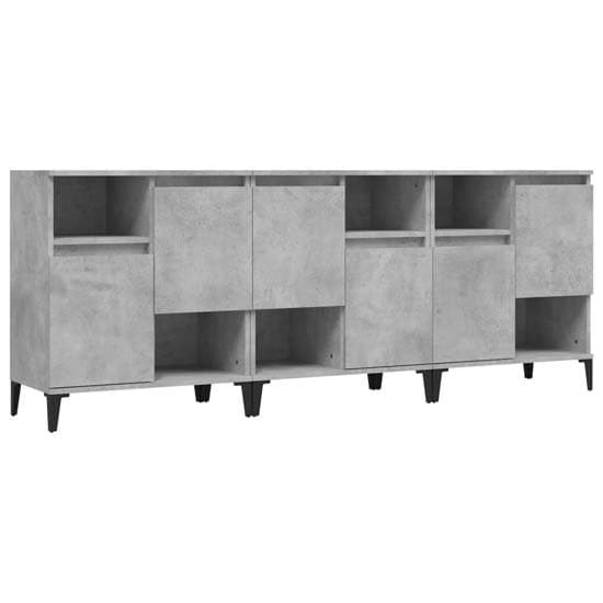 Coimbra Wooden Sideboard With 6 Doors In Concrete Effect_3