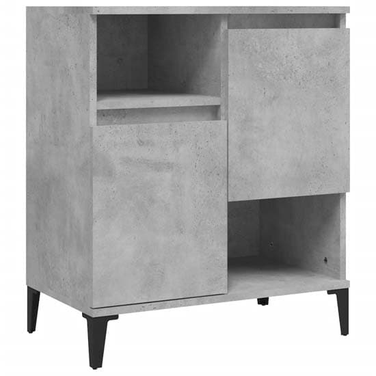 Coimbra Wooden Sideboard With 6 Doors In Concrete Effect_4