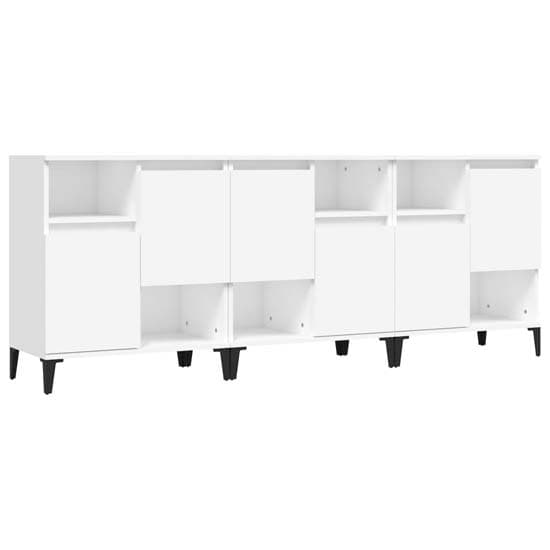 Coimbra Wooden Sideboard With 6 Doors In White_3