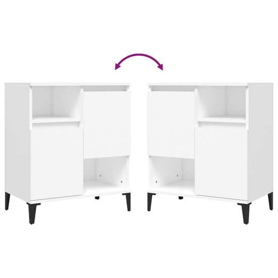 Coimbra Wooden Sideboard With 6 Doors In White_6