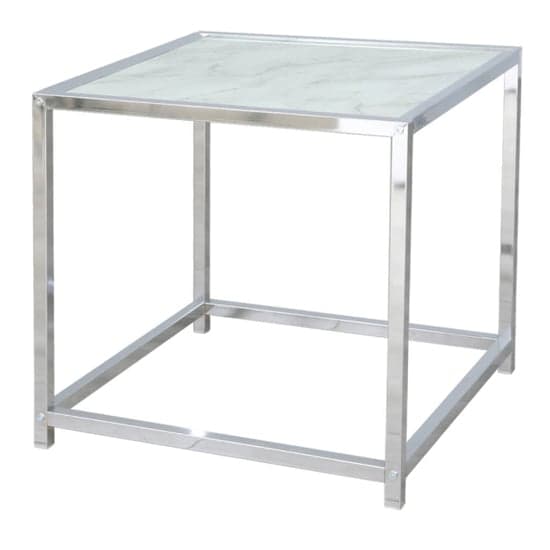 Colfax Glass End Table In White Marble Effect_2