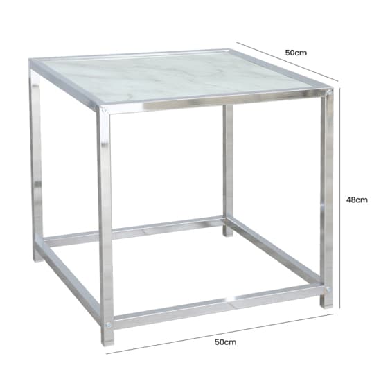Colfax Glass End Table In White Marble Effect_3