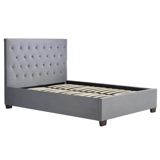 Colognes Fabric Double Bed In Grey_3