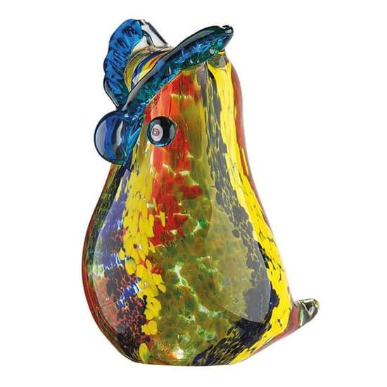 Colorants Glass Owl Design Sculpture In Multicolor_2