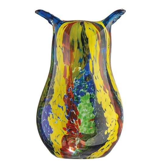 Colorants Glass Owl Design Sculpture In Multicolor_3