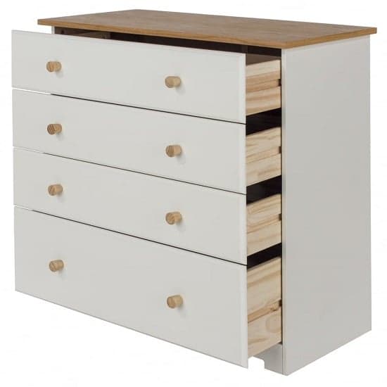 Chorley Small Chest Of Drawers In White And Soft Cream_3