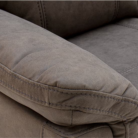 Colyton Fabric 2 Seater Sofa In Brown_3