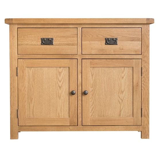 Concan Wooden 2 Doors And 2 Drawers Sideboard In Medium Oak_3