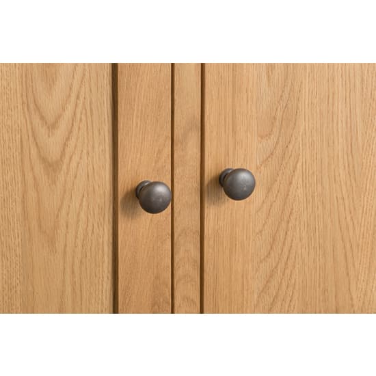 Concan Wooden 2 Doors And 2 Drawers Sideboard In Medium Oak_4