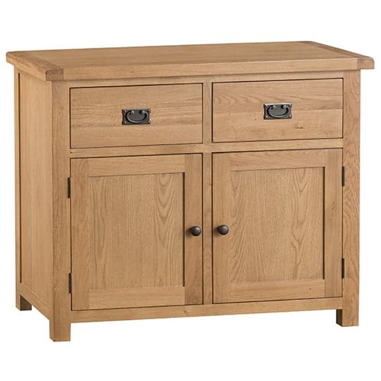 Concan Wooden 2 Doors And 2 Drawers Sideboard In Medium Oak_1