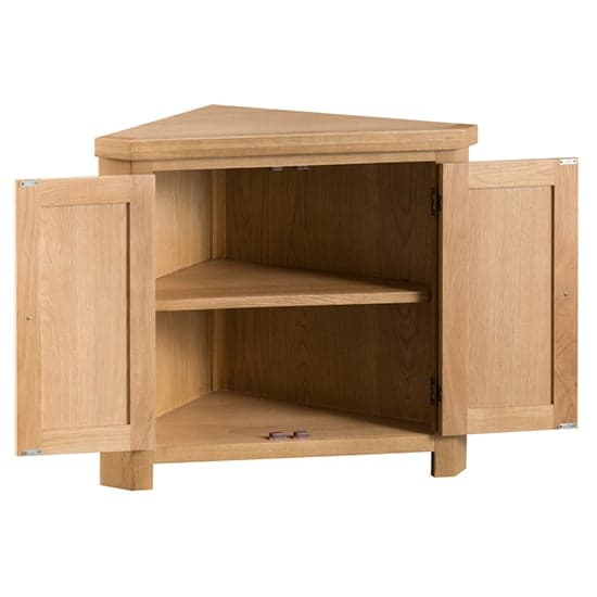 Concan Corner Wooden Storage Cabinet In Medium Oak_2