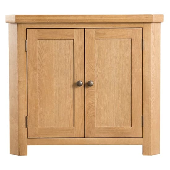 Concan Corner Wooden Storage Cabinet In Medium Oak_3