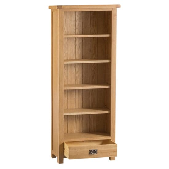 Concan Medium Wooden Bookcase In Medium Oak_2