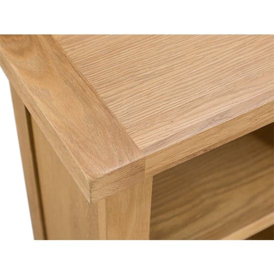 Concan Narrow Wooden Bookcase In Medium Oak_3