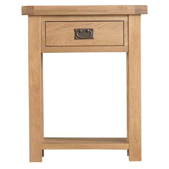 Concan Wooden Side Table In Medium Oak Furniture in Fashion