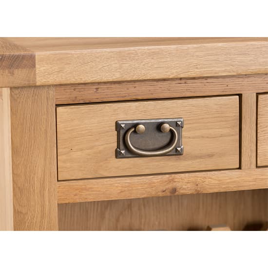 Concan Wooden Wine Cabinet In Medium Oak_4