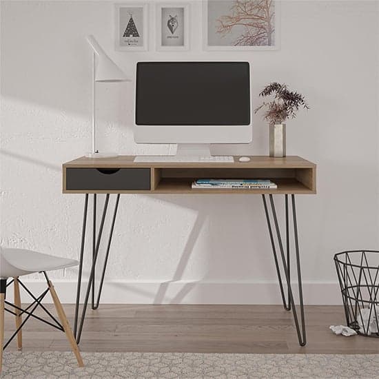 Cowes Wooden Storage Computer Desk In Natural_1
