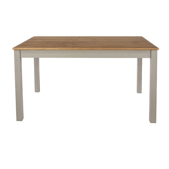 Consett Linea Large Rectangular Wooden Dining Table In Grey_2