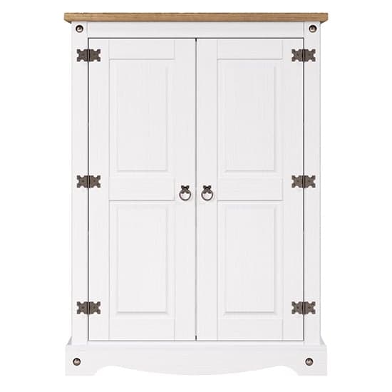 Consett Wooden Storage Cabinet With 2 Doors In White_2