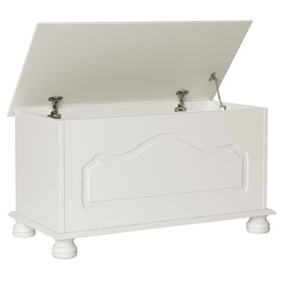 Copenham Wooden Blanket Box In White Furniture in Fashion