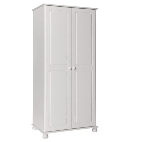Copenham Wooden Double Door Wardrobe In White_1