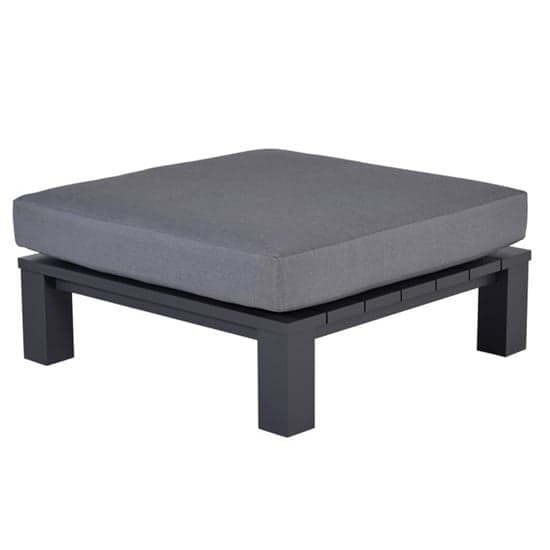 Cora Fabric Ottoman In Dark Grey With Charcoal Frame_1