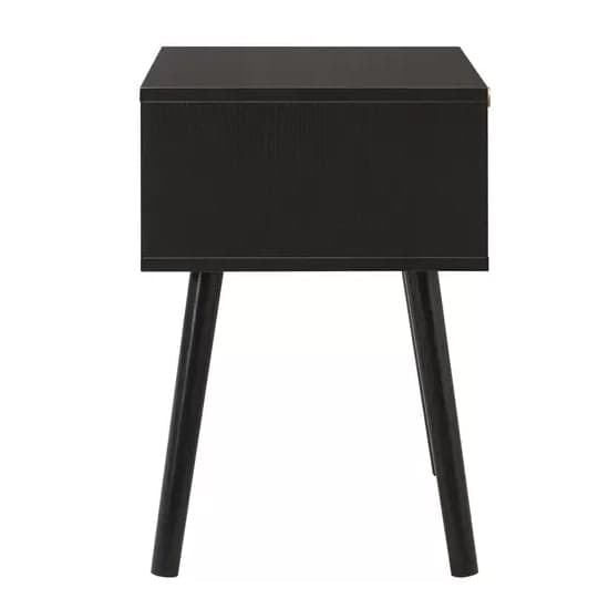 Coralie Wooden Bedside Cabinet With 1 Drawer In Black_5