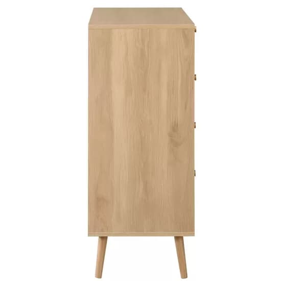 Coralie Wooden Chest Of 5 Drawers In Oak_5