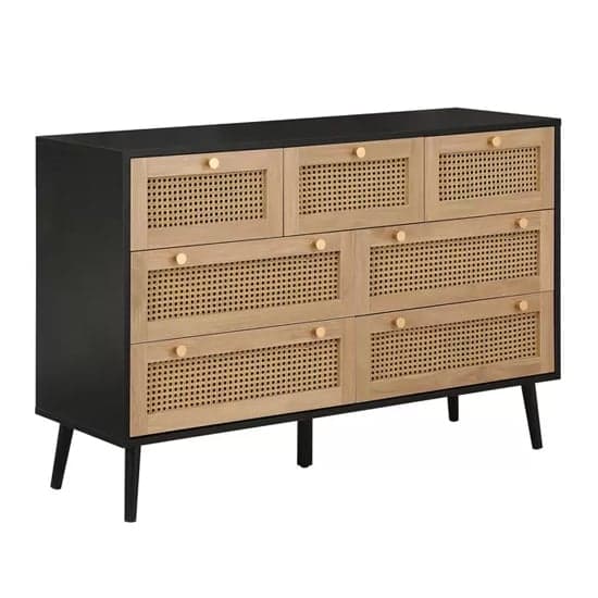 Coralie Wooden Chest Of 7 Drawers In Black_2