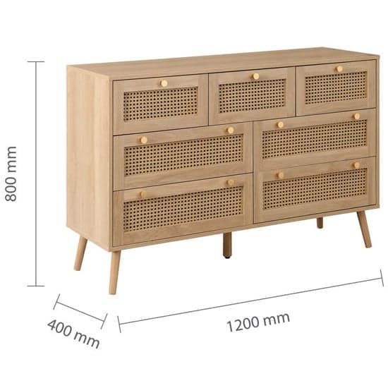 Coralie Wooden Chest Of 7 Drawers In Oak_7
