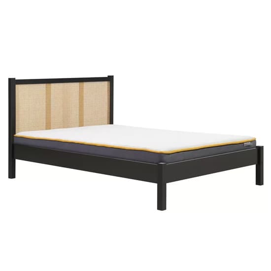 Coralie Wooden Double Bed In Black_2