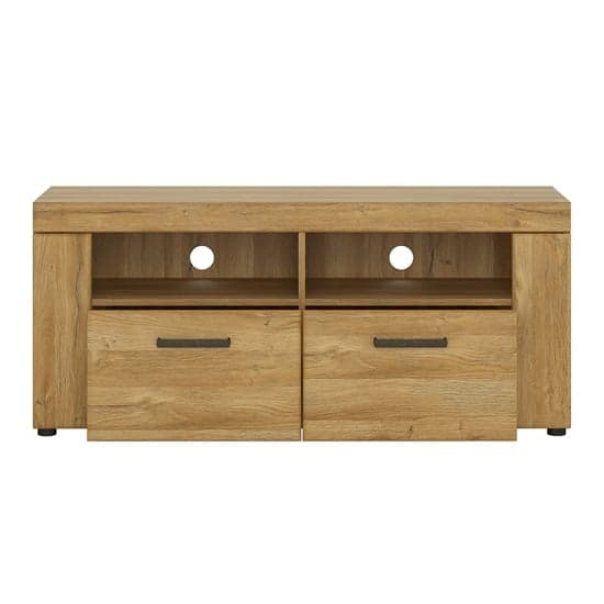 Corco Wooden 2 Drawers TV Stand In Grandson Oak_2