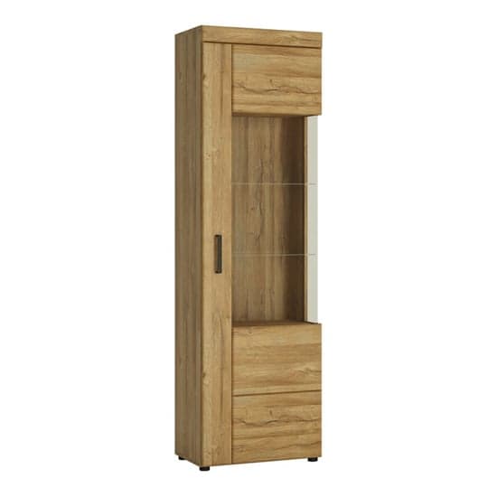 Corco Display Cabinet Right Handed In Grandson Oak With LED_1