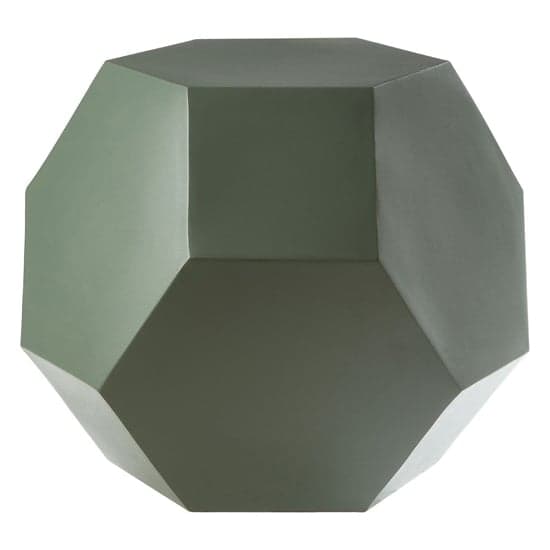 Cordue Hexagonal Metal Side Table In Grey_1