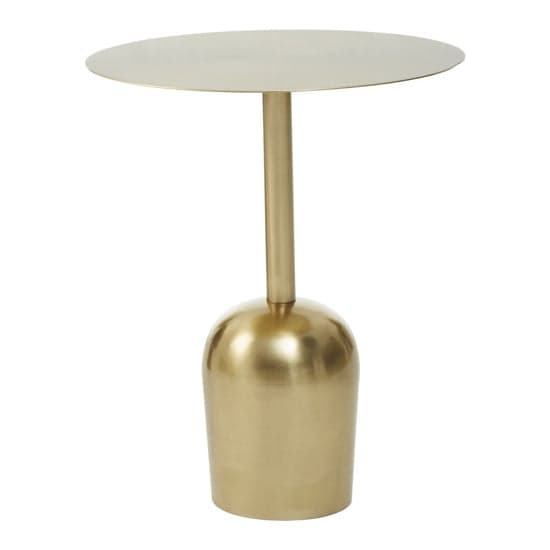 Cordue Round Metal Side Table In Gold Round Base_1