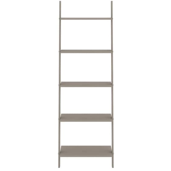 Consett Wooden Ladder Shelving Unit In Grey Washed Wax_2