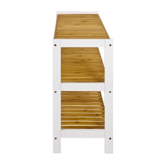Cornville 3 Shelves Shoe Storage Rack In White And Natural_3