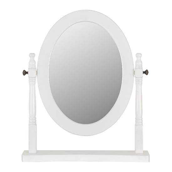 Corrie Dressing Table Mirror In White_2