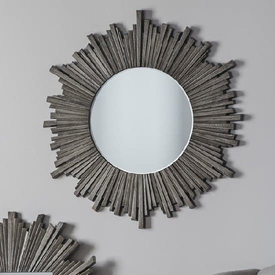 Corsley Starburst Wall Mirror Round In Grey Weathered_1