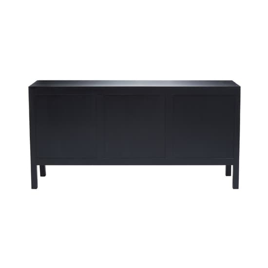 Corson Cane Rattan Wooden Sideboard With 3 Doors In Black_6